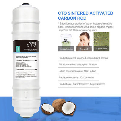 CTO Thiêu kết than hoạt tính lọc phần tử hộp thanh nén thanh carbon