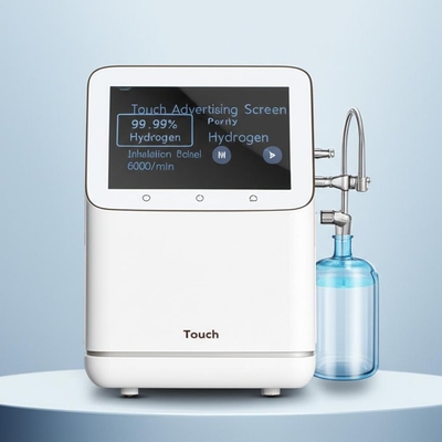 Màn hình quảng cáo cảm ứng 99,99% Độ tinh khiết Máy hít thở hydro 6000ml/phút